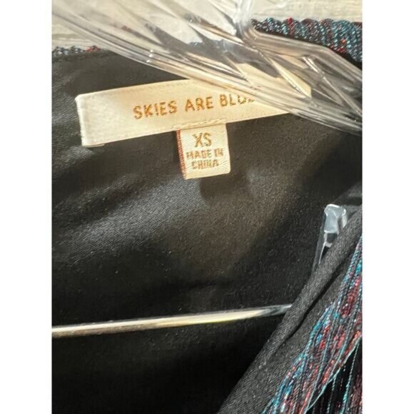 NWOT Skies Are Blue Shimmer‎ Peplum Top XS - Picture 6 of 7